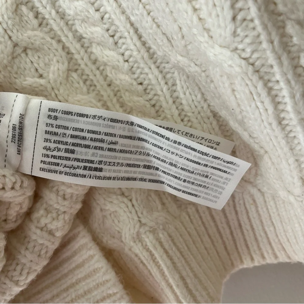 Abercrombie Kids Cable Knit Sweater Ivory